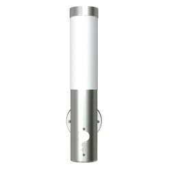 vidaXL Aplique de exterior con detector de movimiento acero inoxidable Hot