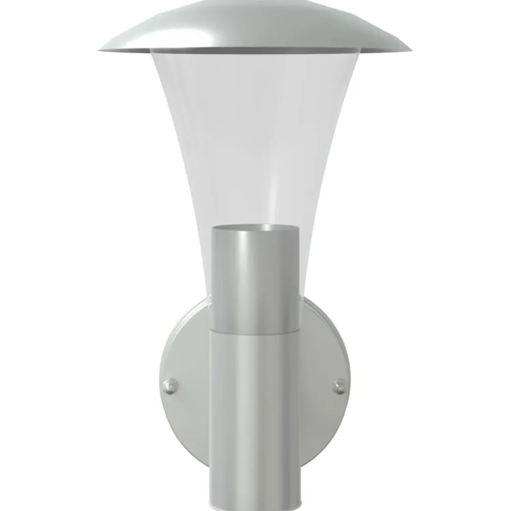 vidaXL Iluminación-Aplique de exterior de acero inoxidable