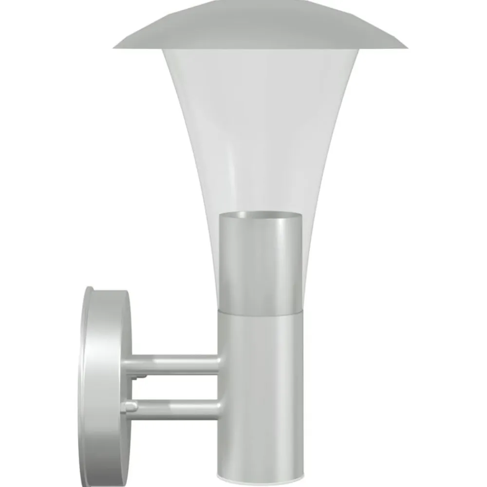 vidaXL Iluminación-Aplique de exterior de acero inoxidable