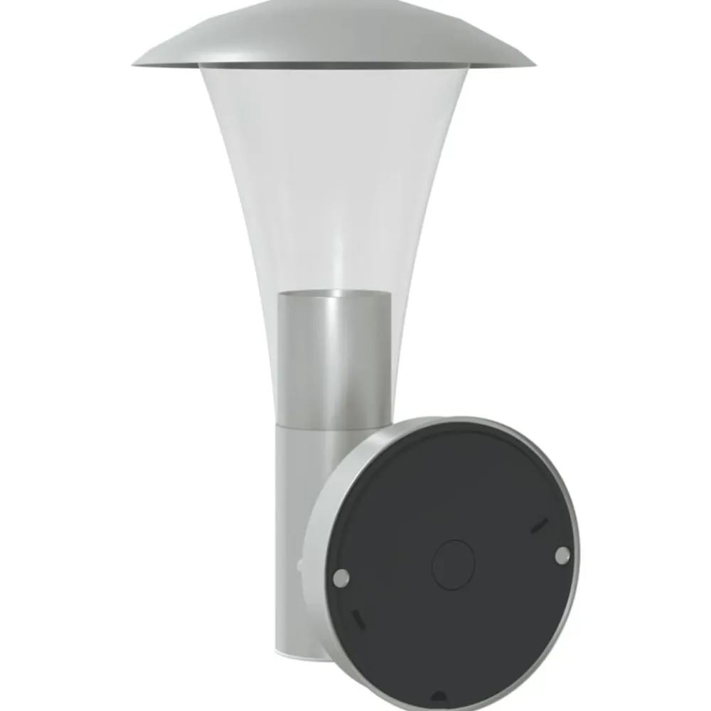 vidaXL Iluminación-Aplique de exterior de acero inoxidable