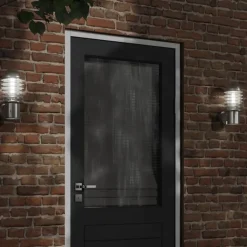 vidaXL Aplique de exterior de acero inoxidable Plateado Outlet