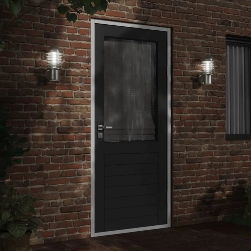 vidaXL Aplique de exterior de acero inoxidable Plateado Outlet