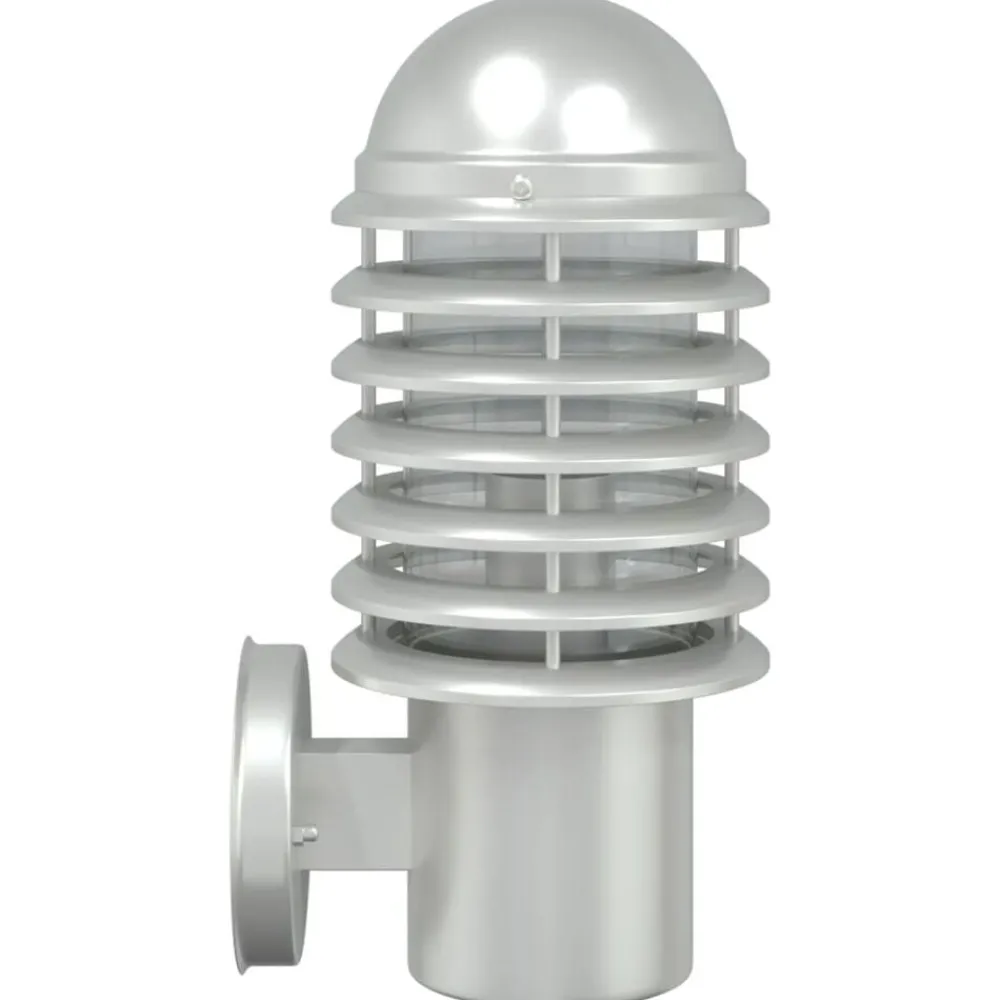 vidaXL Aplique de exterior de acero inoxidable Plateado Outlet