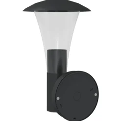 vidaXL Iluminación-Aplique de exterior con sensor acero inoxidable