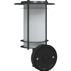 vidaXL Aplique de exterior de acero inoxidable Negro New