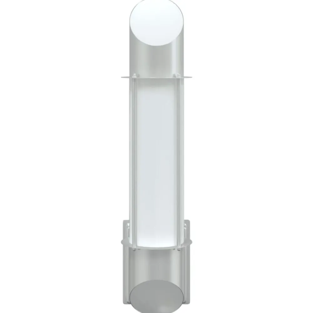 vidaXL Aplique de exterior de acero inoxidable Plateado