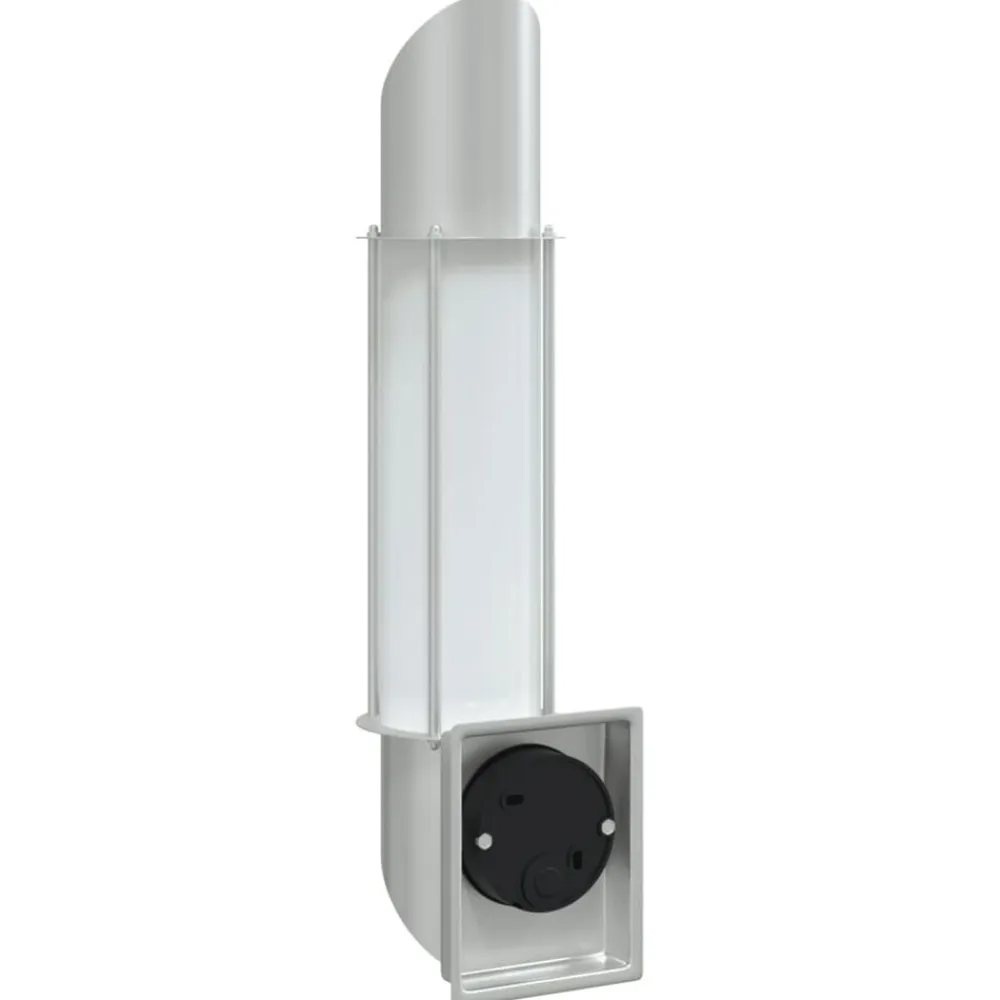 vidaXL Aplique de exterior de acero inoxidable Plateado