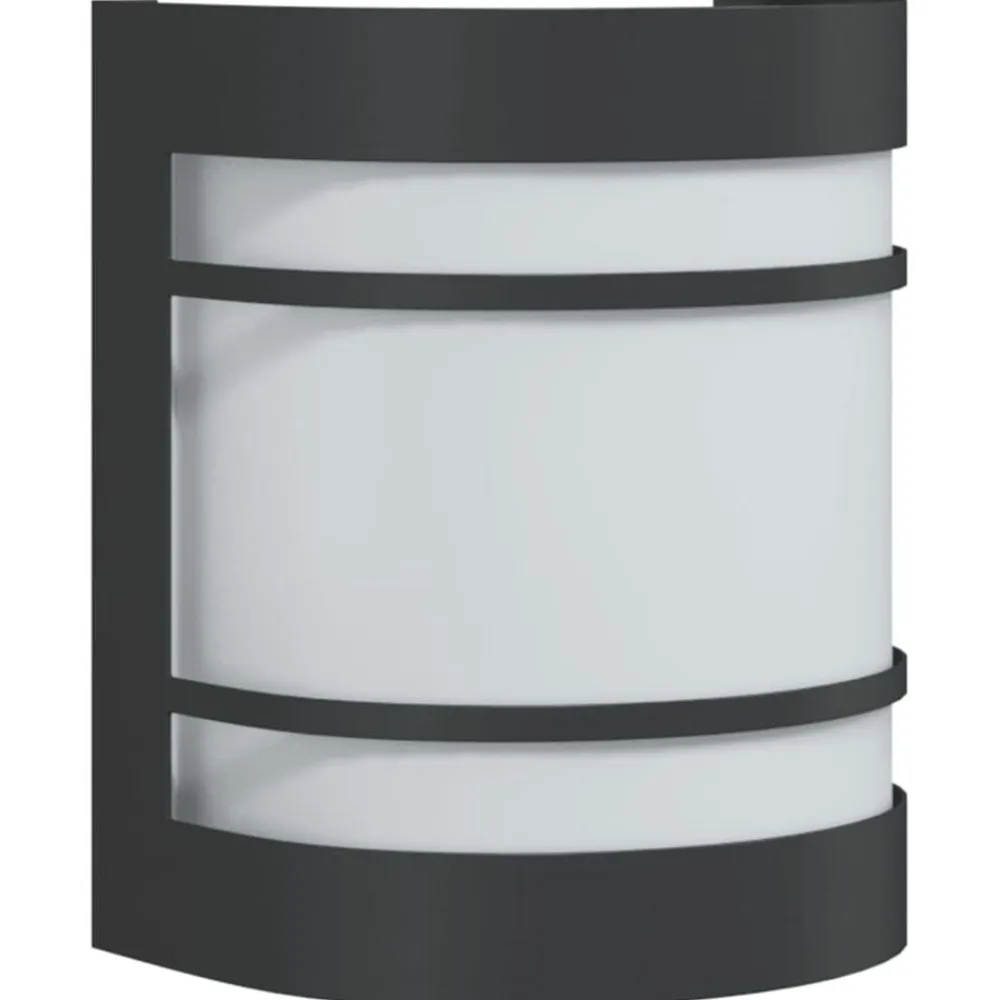 vidaXL Aplique de exterior de acero inoxidable Negro