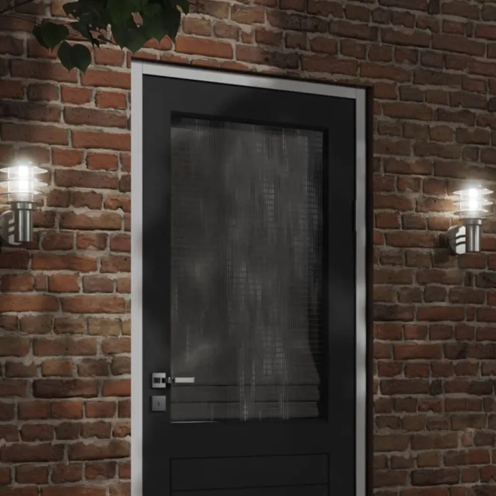 vidaXL Aplique de exterior de acero inoxidable Plateado Online