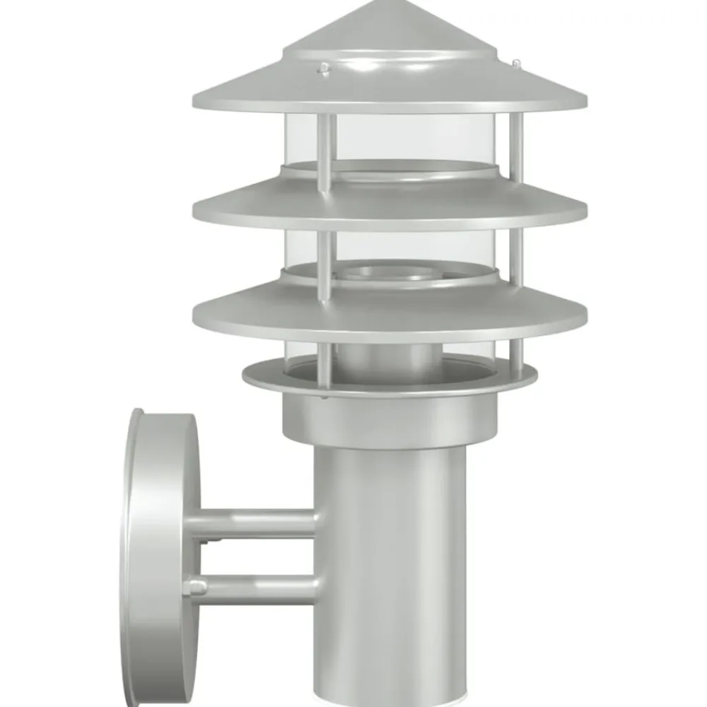 vidaXL Aplique de exterior de acero inoxidable Plateado Online