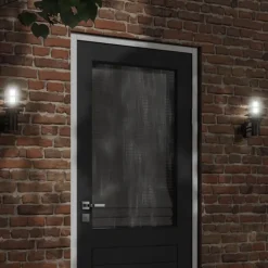 vidaXL Iluminación-Aplique de exterior de acero inoxidable