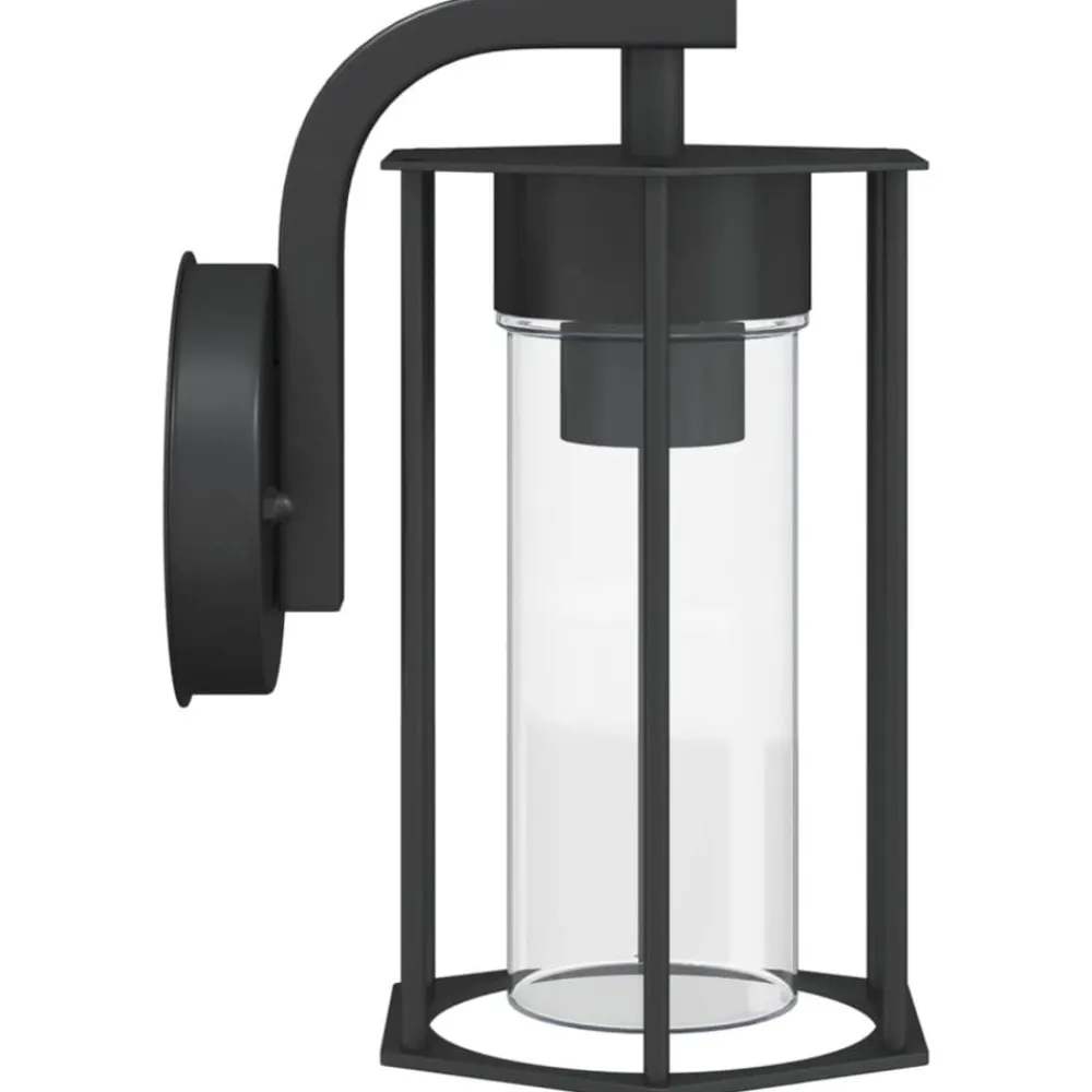vidaXL Iluminación-Aplique de exterior de acero inoxidable negro