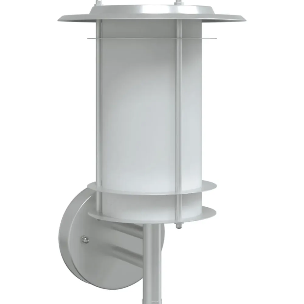 vidaXL Aplique de exterior de acero inoxidable Plateado Online