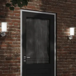 vidaXL Aplique de exterior de acero inoxidable Plateado Online