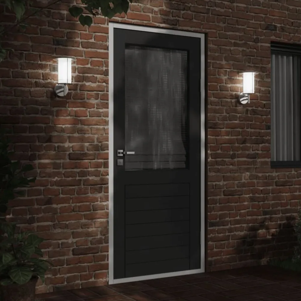 vidaXL Aplique de exterior de acero inoxidable Plateado Online