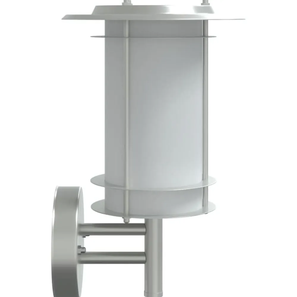 vidaXL Aplique de exterior de acero inoxidable Plateado Online