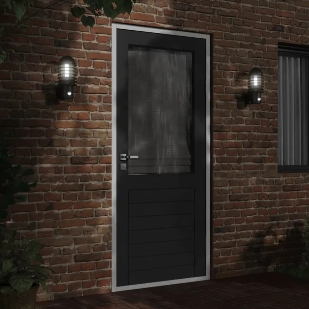 vidaXL Iluminación-Aplique de exterior con sensor acero inoxidable