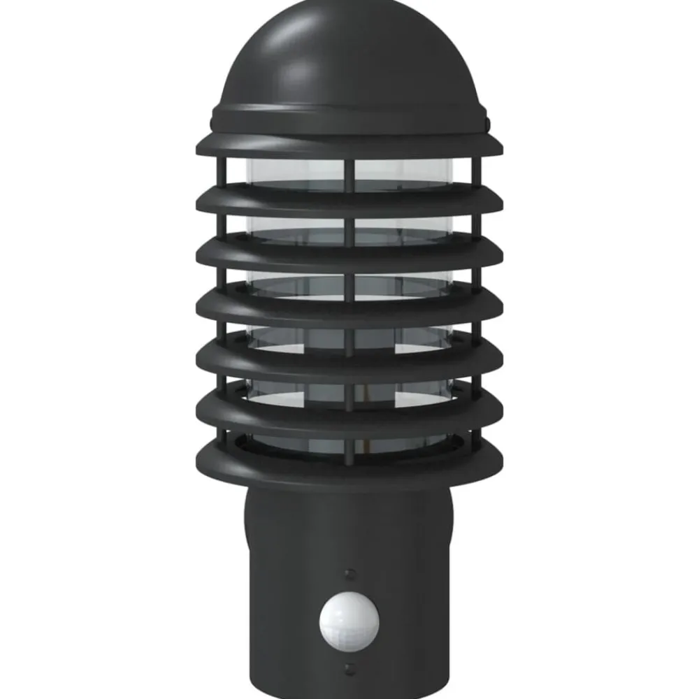 vidaXL Iluminación-Aplique de exterior con sensor acero inoxidable