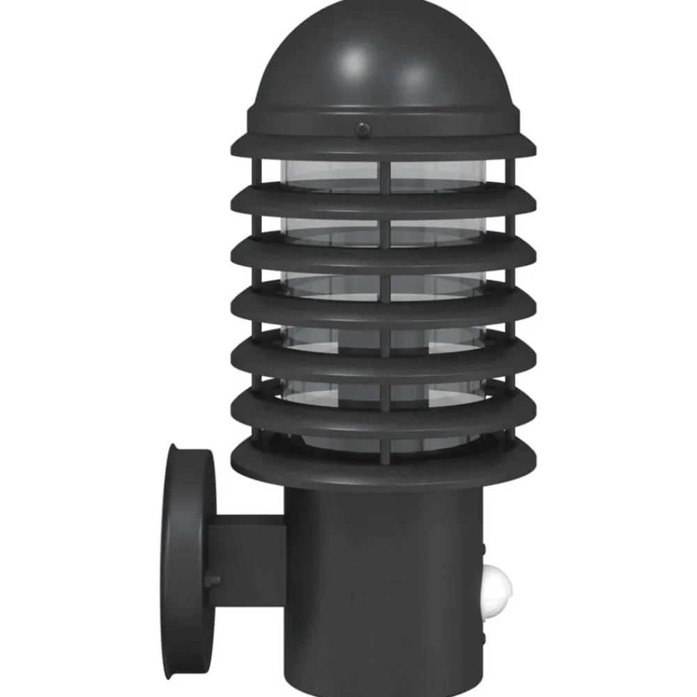 vidaXL Iluminación-Aplique de exterior con sensor acero inoxidable