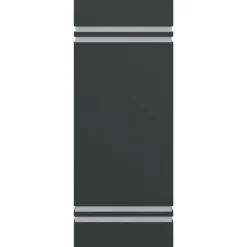 vidaXL Aplique de exterior de acero inoxidable Negro Outlet