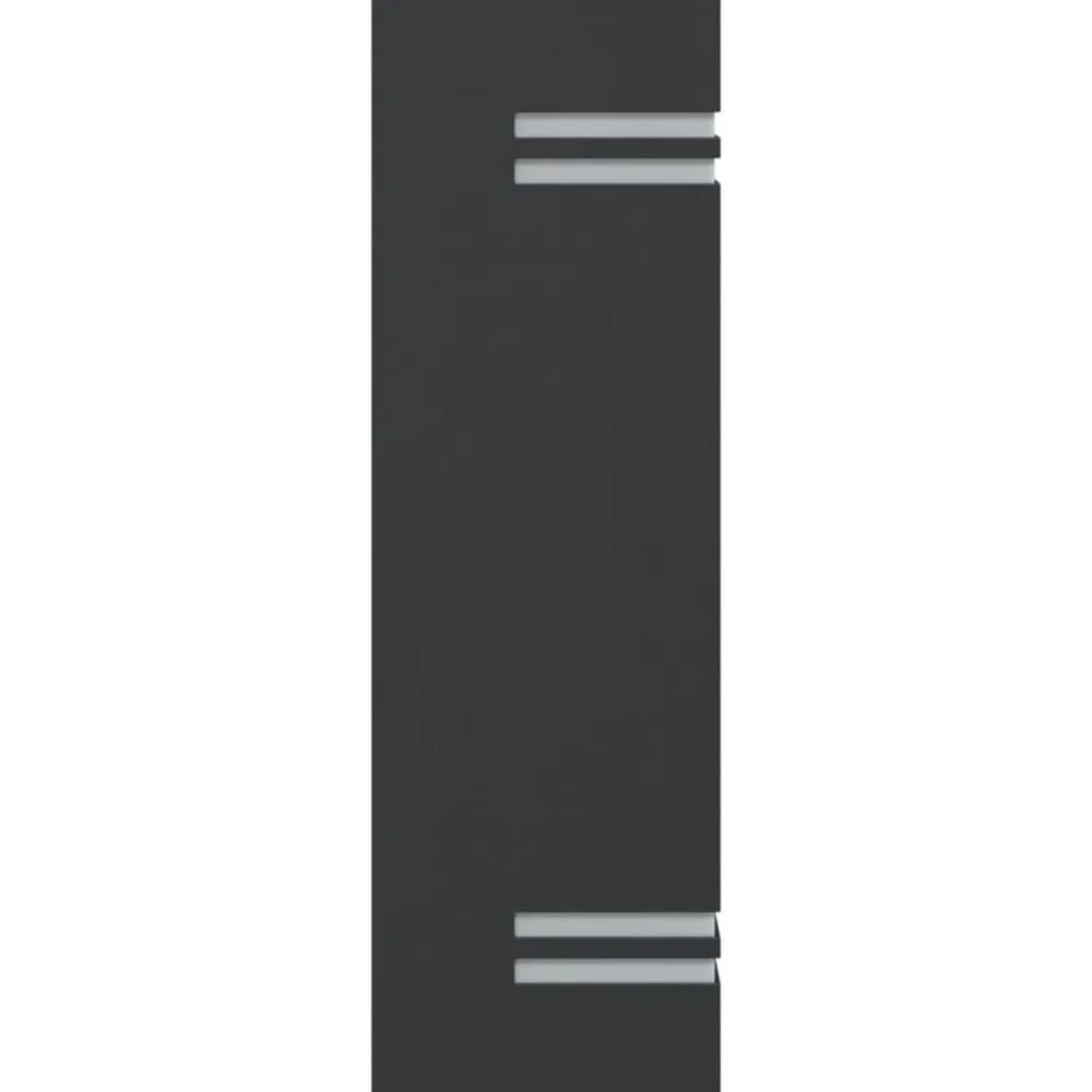 vidaXL Aplique de exterior de acero inoxidable Negro Outlet