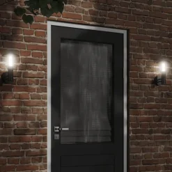 vidaXL Iluminación-Aplique de exterior de acero inoxidable