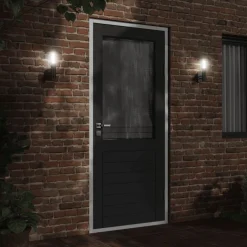 vidaXL Iluminación-Aplique de exterior de acero inoxidable