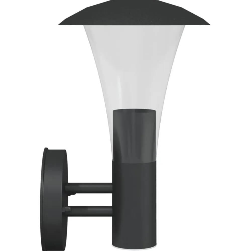 vidaXL Iluminación-Aplique de exterior de acero inoxidable