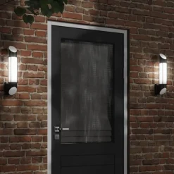 vidaXL Aplique de exterior de acero inoxidable Negro Sale