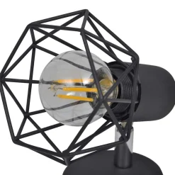 vidaXL Iluminación-Apliques bombilla filamento LED estilo industrial 2 uds negro