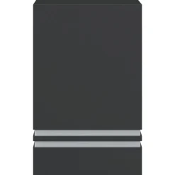 vidaXL Apliques de exterior 2 unidades acero inoxidable Negro Hot