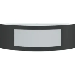 vidaXL Apliques de exterior 2 unidades acero inoxidable Negro Clearance