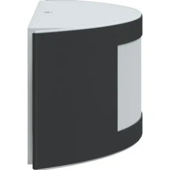 vidaXL Apliques de exterior 2 unidades acero inoxidable Negro Clearance