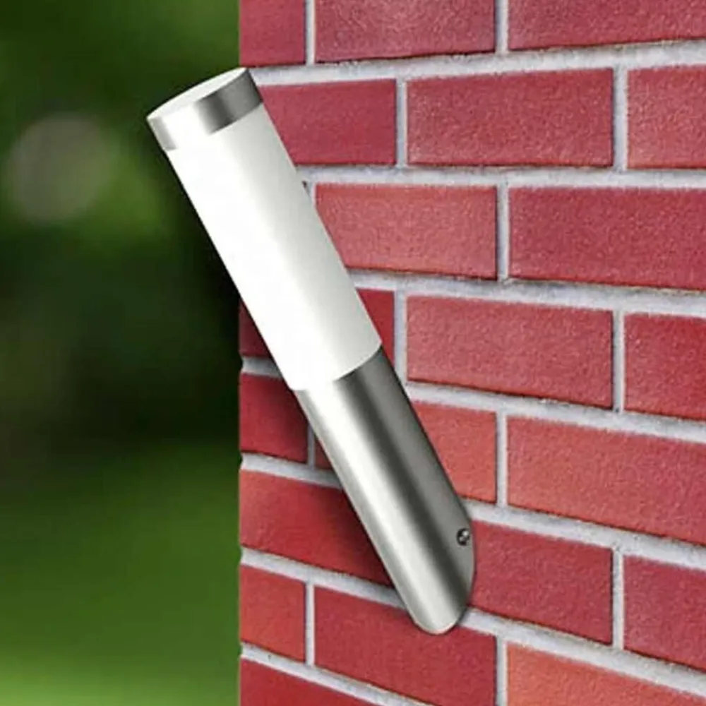 vidaXL Iluminación-Apliques de exterior 2 unidades acero inoxidable