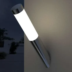 vidaXL Iluminación-Apliques de exterior 2 unidades acero inoxidable