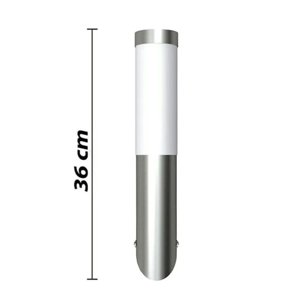 vidaXL Iluminación-Apliques de exterior 2 unidades acero inoxidable