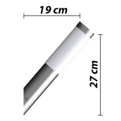 vidaXL Iluminación-Apliques de exterior 2 unidades acero inoxidable
