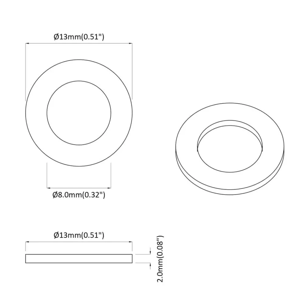 vidaXL Arandela de Resorte 2 pcs 13 x 1 mm Hierro Discount