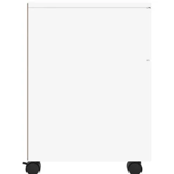 vidaXL Archivador con ruedas madera contrachapada 45x38x54 cm Blanco Outlet