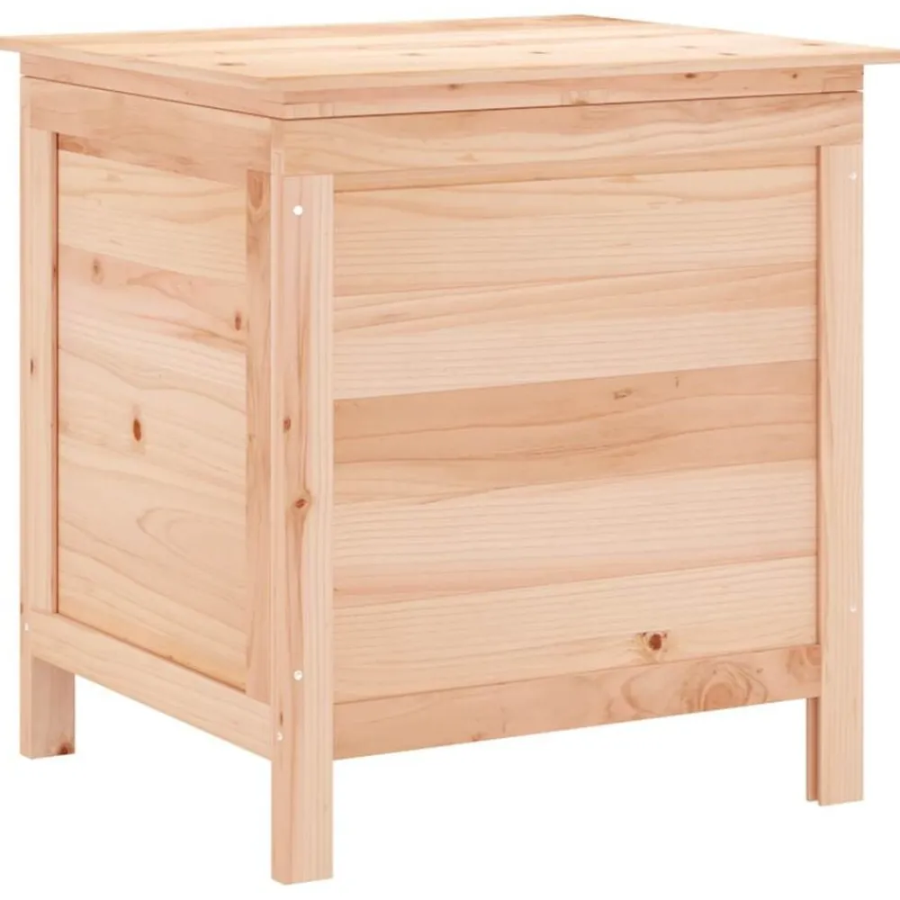 vidaXL Muebles De Jardín-Arcón de jardín madera maciza abeto 50x49x56,5 cm