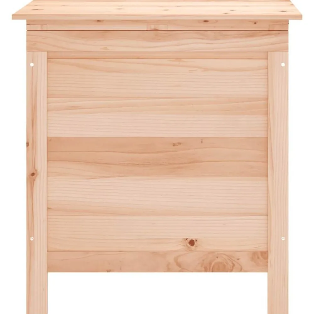 vidaXL Muebles De Jardín-Arcón de jardín madera maciza abeto 50x49x56,5 cm