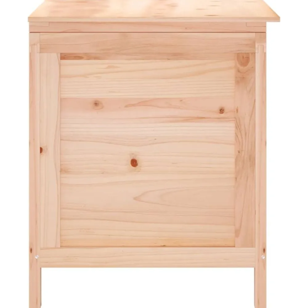 vidaXL Muebles De Jardín-Arcón de jardín madera maciza abeto 50x49x56,5 cm