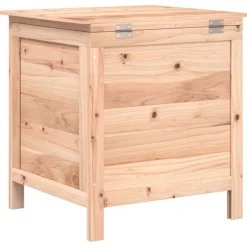 vidaXL Muebles De Jardín-Arcón de jardín madera maciza abeto 50x49x56,5 cm