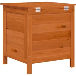 vidaXL Muebles De Jardín-Arcón de jardín madera maciza abeto marrón 50x49x56,5 cm