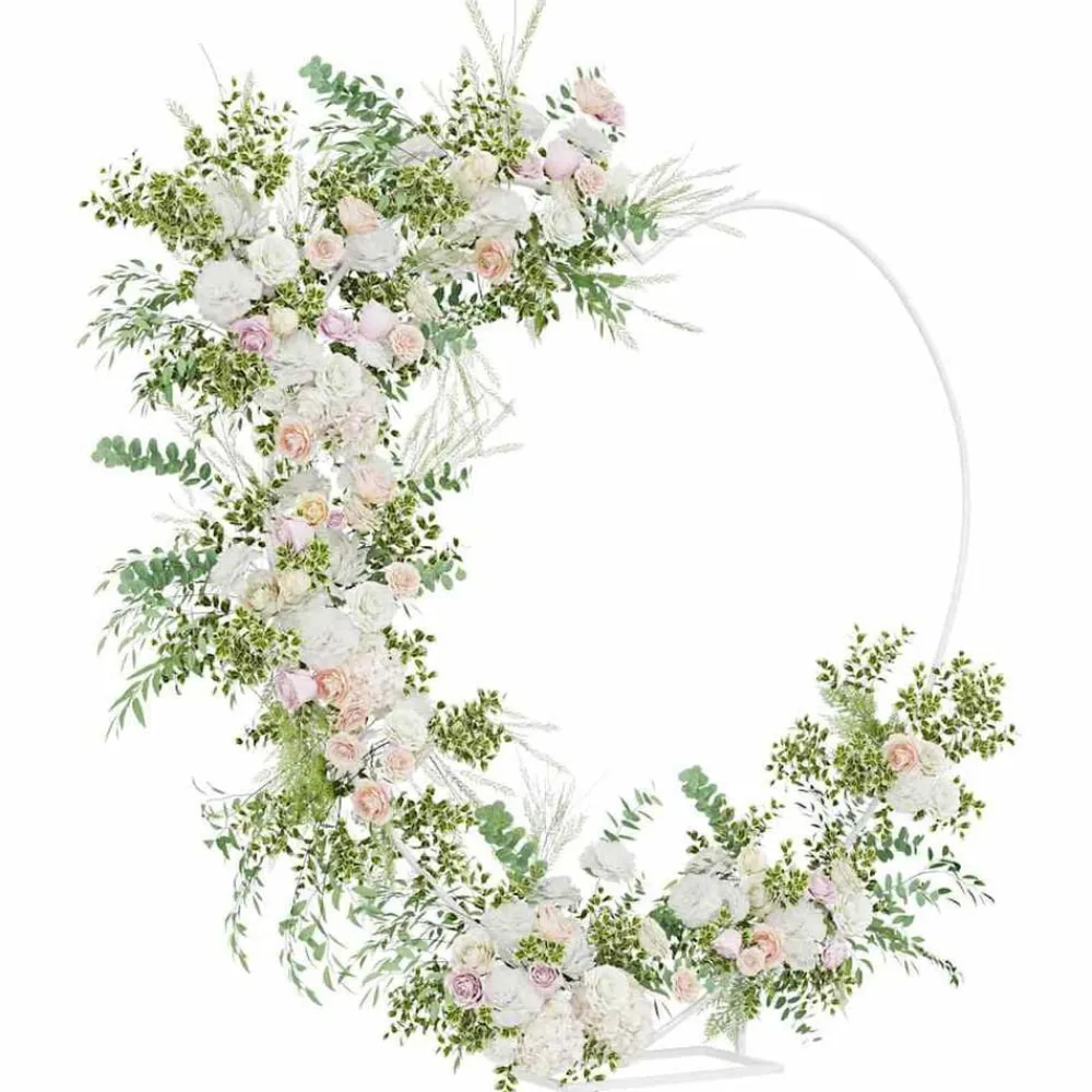 vidaXL Arco de Boda 195 x 35 x 211 cm Acero White Best