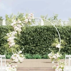vidaXL Arco de Boda 223 x 45 x 201 cm Acero Online