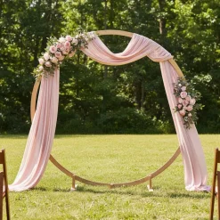 vidaXL Jardín-Arco de Boda Marrón Claro 224 x 80 x 220 cm