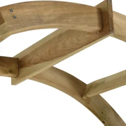 vidaXL Jardín-Arco de celosía de madera de pino verde impregnada