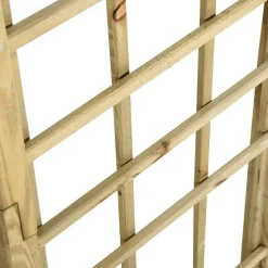 vidaXL Jardín-Arco de celosía de madera de pino verde impregnada