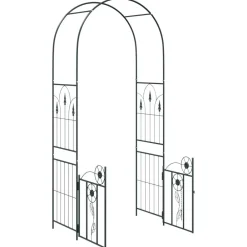 vidaXL Jardín-Arco de jardín con cerradura 102 x 50 x 218 cm